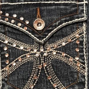 daniel jeans sz13-14 flare exposed seams